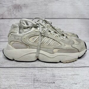 Adidas Ozmillen Womens 7 US Cream Suede Mesh Lace Up Chunky Sneakers FY5950‎